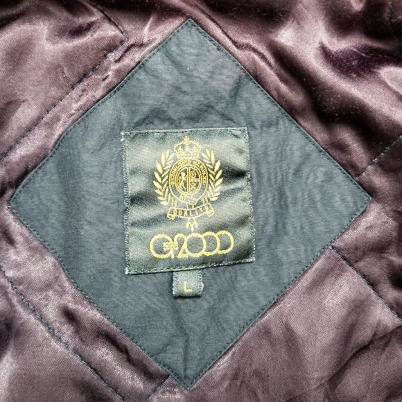 G2000 Jacket Mens Large Blue Full Zip Pockets Hooded - Picture 8 of 11